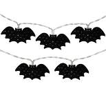 Northlight 10-Count Warm White LED Halloween Bat Fairy Lights, 4.25ft Copper Wire