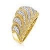 Ross-Simons 0.33 ct. t.w. Diamond Scalloped Ring in 14kt Yellow Gold - 3 of 4