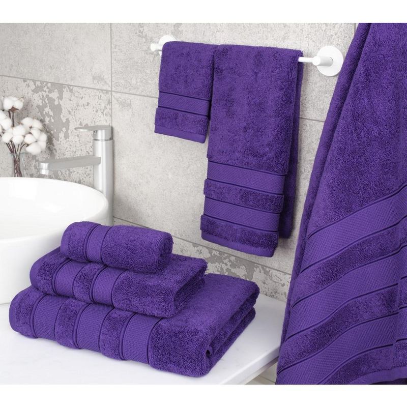 American Soft Linen Salem Bath Towel Set, 100% Cotton Bath Towels for Bathroom, 2 of 11