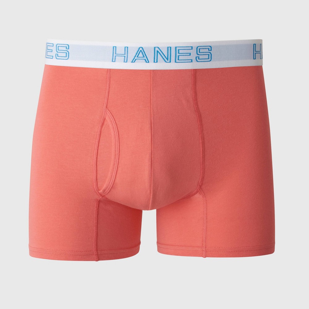 Hanes Originals Premium Men's Cotton Modal Stretch Comfort Flex Fit Trunk - Orange L