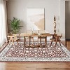 Fulvari Washable Area Rugs for Living Room,Vintage Rugs for Bedroom,Soft Low Pile Area Rug with Rubber Backing for Home Office - 2 of 4