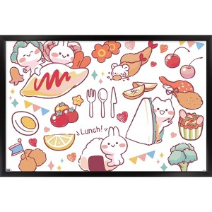 Trends International Mimi & Neko - Lunch Framed Wall Poster Prints - 1 of 4
