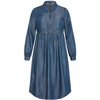 Women's Plus Size Brayden Dress - dark wash | CITY CHIC - 4 of 4