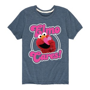 Boys' - Sesame Street - Elmo Cares Short Sleeve Graphic T-Shirt - 1 of 4