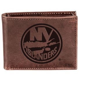 Evergreen NHL New York Islanders Brown Leather Bifold Wallet Officially Licensed with Gift Box - 1 of 1