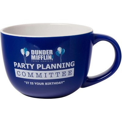 Silver Buffalo The Office Party Planning Committee 24 Ounce Ceramic Soup Mug