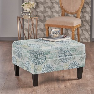 Christopher Knight Home Zahra Contemporary Fabric Tufted Ottoman - 1 of 4