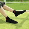 Anna-Kaci Women's 5-Pair Ankle Socks with Ribbed Cuff and Embroidered Heart Accent for Comfort and Style - 3 of 3