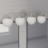 Hunter Fans 8" Hepburn Wall Light Brushed Nickel 4-Light Vanity Fixture for Modern Glam Bathroom Decor - 2 of 4