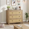 Rattan Dresser for Bedroom, Chest of Dressers 47" Tall Dresser for Closet with 6 Rattan Chest with Clothes Storage Cabinet - 3 of 4