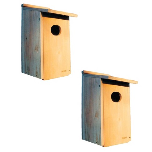 Woodlink Wd1 Wood Duck Hanging Nesting House Box With 4 X 3-inch Oval ...