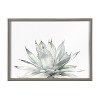 Kate and Laurel Blake Parrys Agave Framed Printed Glass by Emily Marie Watercolors, 18x24, Gray - 2 of 4