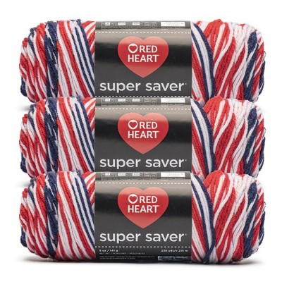 Red Heart Super Saver Yarn 24 Pack-Americana