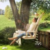Outsunny Wooden Porch Swing 3-Seater, 5 FT Outdoor Patio Swing Bench with Cupholders - 3 of 4