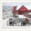 HomeRoots Tree Farm Wagon White Framed Wall Art - 4 of 4