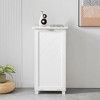 VECELO Kitchen Trash Bin Cabinet Tilt Out Storage Holder Wooden Garbage Recycling Cabinet - 2 of 4