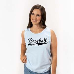 Simply Sage Market Baseball Mom Garment Dyed Tank - S - Chambray - 1 of 3