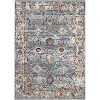 Vintage Decorative Area Rug, Polyester, Washed Back, Folding Printed Oriental Traditional  Design, Non-Shedding, Easy Care, Ideal - 2 of 4
