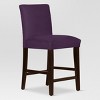Skyline Furniture 25" Velvet Parsons Counter Height Barstool Wood - 2 of 4