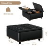 Modern Tufted Storage Ottoman Bench with Hidden Compartments for Living Room, 32" Wide Stylish Seating -3irtyhousy - 4 of 4