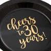Blue Panda 144-Piece Cheers to 30 Years Plates, Napkins, Cutlery, Cups, 30th Birthday Party Supplies, Anniversary, Serves 24 - 4 of 4