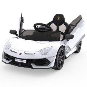 12V Electric Ride-On Car for Kids Licensed Lamborghini Battery-Powered Sports Car with Remote Control - 1 of 4
