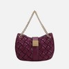 MKF Collection Solari Vegan Leather Women's Shoulder Bag Braided Chain by Mia K - 2 of 4