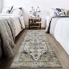 Washable Vintage Runner Rug for Entryway, Non-Slip Low Pile Easy-Clean Distressed Carpet, Fade-Resistant Hallway Accent Rug - 3 of 4