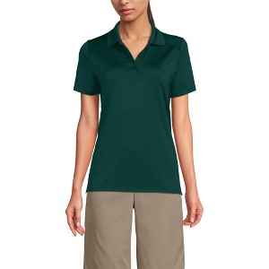 Lands' End School Uniform Women's Short Sleeve Feminine Fit Rapid Dry Polo Shirt - 1 of 3