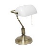 Executive Banker's Desk Lamp with Glass Shade - Simple Designs - 4 of 4