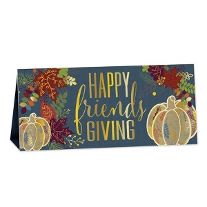 Beistle 3-D Foil Happy Friendsgiving Centerpiece, 6.25" x 13.5", (2/Pkg) Multicolored - 1 of 4