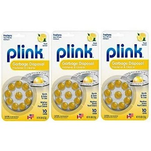 Plink Garbage Disposal Cleaner and Disposer Deodorizer 10 Treatment Pack- Lemon Scent - 1 of 3