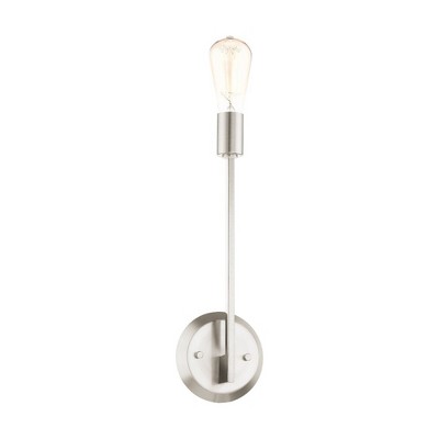 Livex Lighting Prague 1 - Light Wall Light in  Brushed Nickel