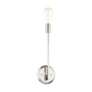 Livex Lighting Prague 1 - Light Wall Light in  Brushed Nickel - 1 of 1