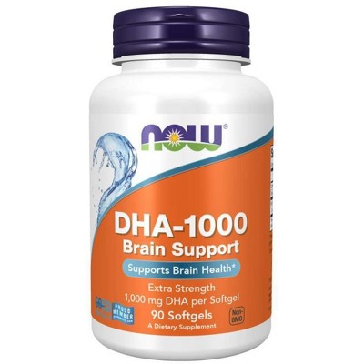DHA 1000 Brain Support Extra Strength by Now Foods  -  90 Capsule