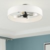 Livex Lighting Venlo 4 - Light Semi-Flush Mount in  Black/Brushed Nickel - 4 of 4