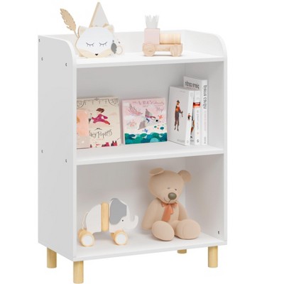 PDTEND 30.7 in. Kids 3-Tier  Bookshelf, Toy Storage Cabinet Organizer for Children's Room, Playroom, Nursery