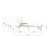 Outdoor Lounge Chairs with Adjustable Backrest and Mesh Seat, Chaise Lounge Chair for Patio or Poolside Comfort-Maison Boucle - 3 of 4