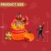 Joyfy 6 ft Thanksgiving Inflatable Turkey with LED Light Up, Blow Up Turkey for Thanksgiving Autumn Family Party  Yard Garden Inflatable Decoration - 4 of 4
