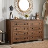 Dresser for Bedroom, Farmhouse Wood Rustic Wide Chest of Drawers, Storage Dressers Organizer for Bedroom, Living Room, Hallway - 4 of 4