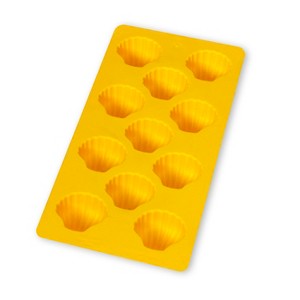 Lekue Shell Shapes Silicone Ice Cube Tray, Yellow - 1 of 1