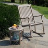 Cambridge Casual Teak Round Sherwood Patio Accent Table - 4 of 4