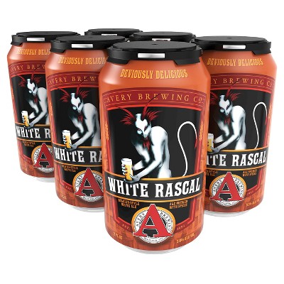 Avery White Rascal White Ale Beer - 6pk/12 fl oz Cans