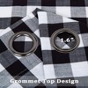 Buffalo Check Textured Grommet Window Curtain Pair, 2 Panels - 3 of 4