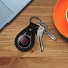 State University of New York at Potsdam Secondary Logo Black Leather Keychain - 4 of 4