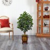 Nearly Natural 46-in Ficus Artificial Tree in Decorative Planter - 3 of 4