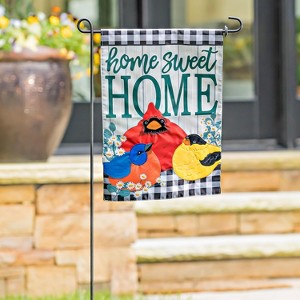 Evergreen Portly Birds Garden Applique Flag 12.5 x 18 Inches Indoor Outdoor Decor - 1 of 4