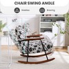 CAVINAS Accent Chair Rocking Chair Modern Glider Rocking Chair with Metal Frame Reading Chair - 4 of 4