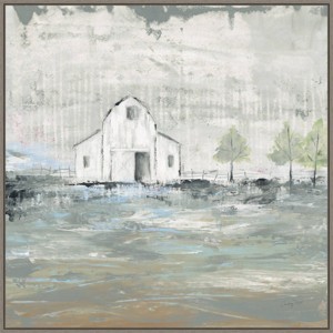 30" x 30" Iowa Barn I by Courtney Prahl Framed Canvas Wall Art Print - Amanti Art: Rustic Decor, Vintage Style - 1 of 4