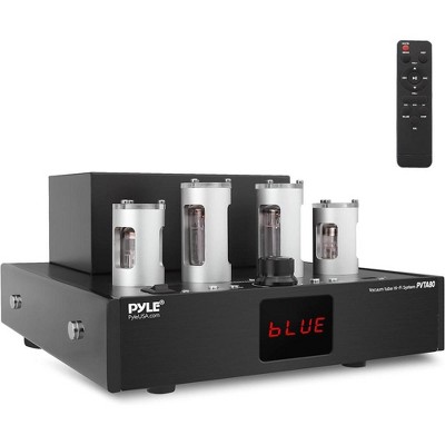Pyle 500W Bluetooth Tube Amplifier Stereo Receiver with USB Playback and LED Display - PVTA80
